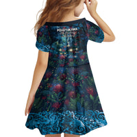 New Zealand Matariki Pohutukawa Family Matching Puletasi and Hawaiian Shirt Te Mauri te Ora LT9 - Polynesian Pride