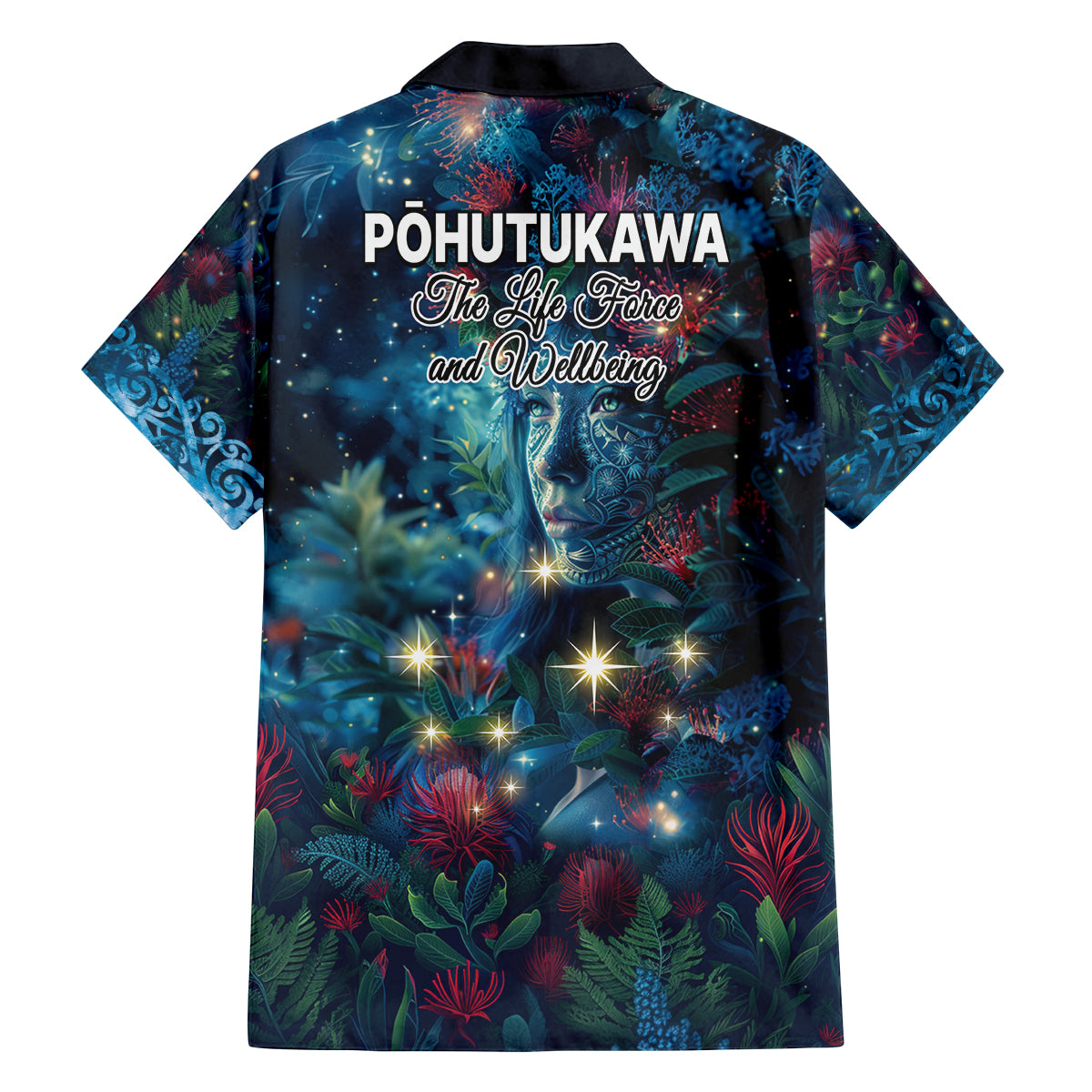 New Zealand Matariki Pohutukawa Family Matching Summer Maxi Dress and Hawaiian Shirt Te Mauri te Ora LT9 - Polynesian Pride