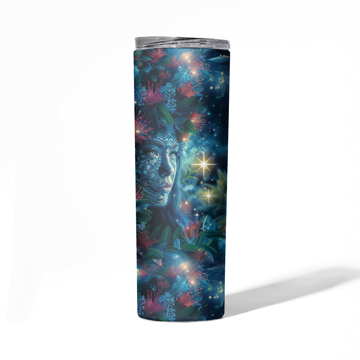 New Zealand Matariki Pohutukawa Skinny Tumbler Te Mauri te Ora LT9 - Polynesian Pride