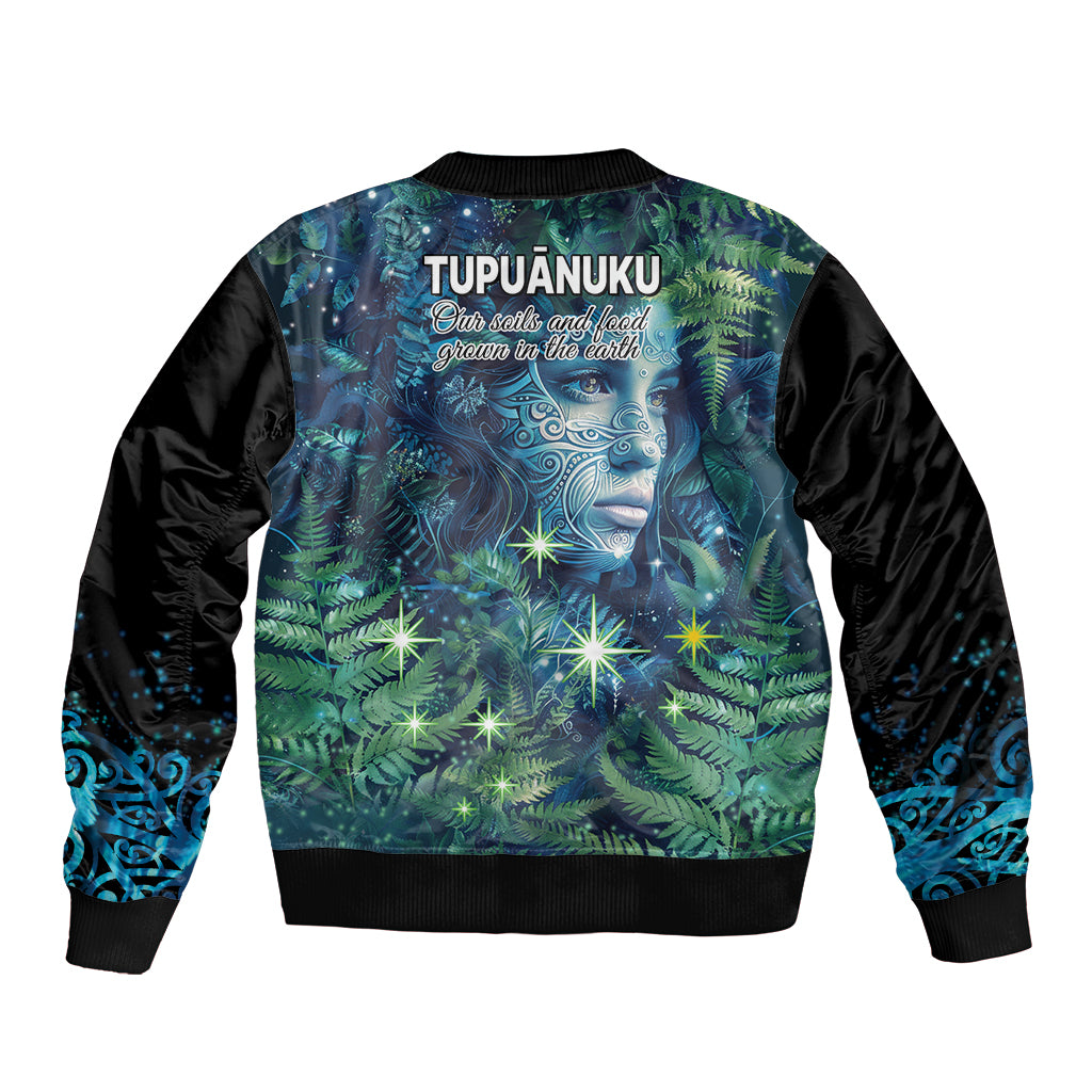 New Zealand Matariki Tupuanuku Bomber Jacket Te W o te Hauhake LT9 - Polynesian Pride