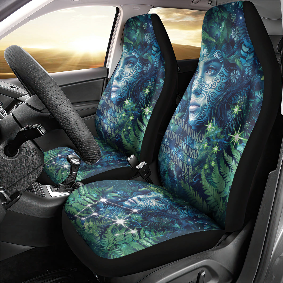 New Zealand Matariki Tupuanuku Car Seat Cover Te W o te Hauhake LT9 - Polynesian Pride
