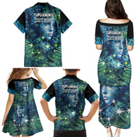 New Zealand Matariki Tupuanuku Family Matching Puletasi and Hawaiian Shirt Te W o te Hauhake LT9 - Polynesian Pride