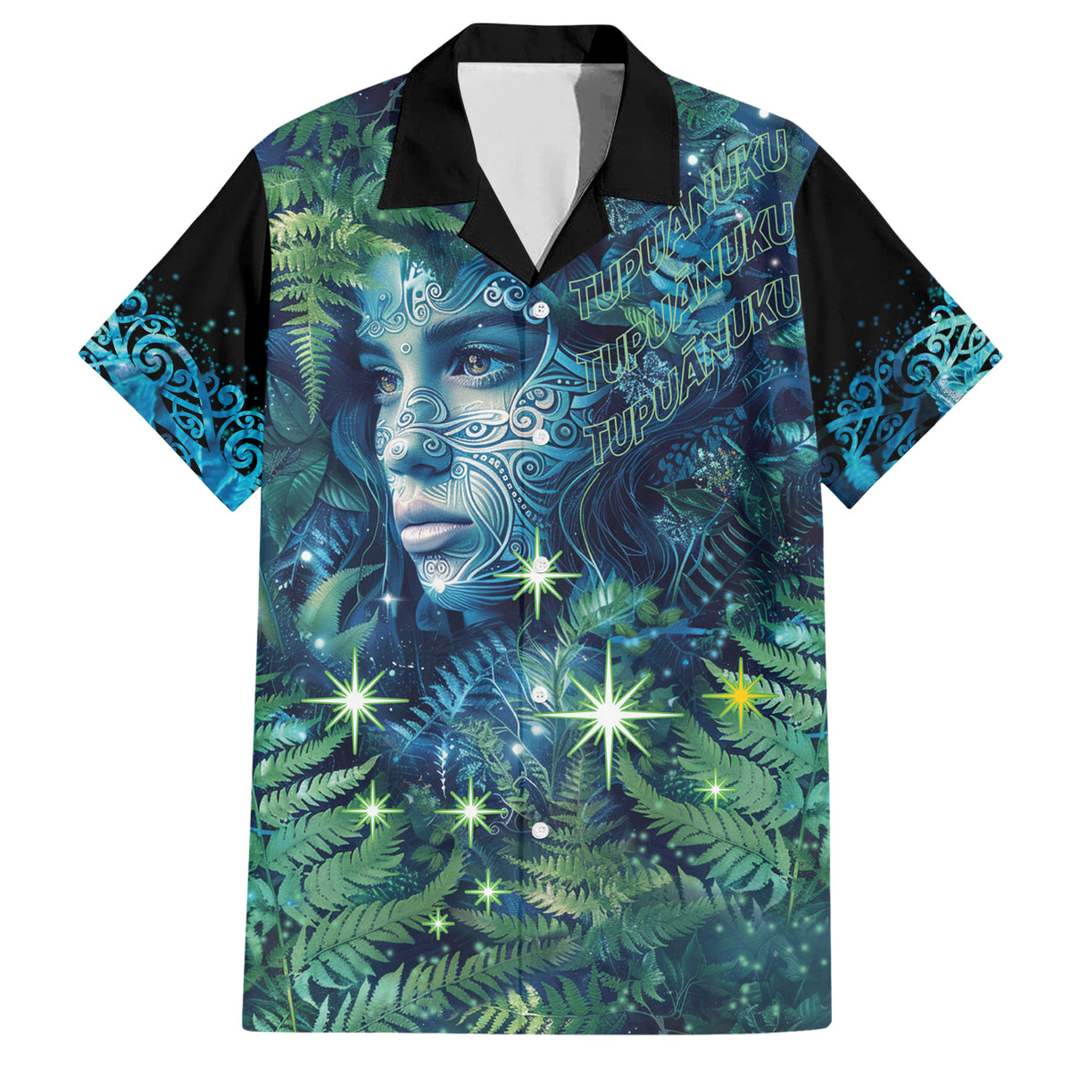 New Zealand Matariki Tupuanuku Family Matching Short Sleeve Bodycon Dress and Hawaiian Shirt Te W o te Hauhake LT9 Dad's Shirt - Short Sleeve Art - Polynesian Pride