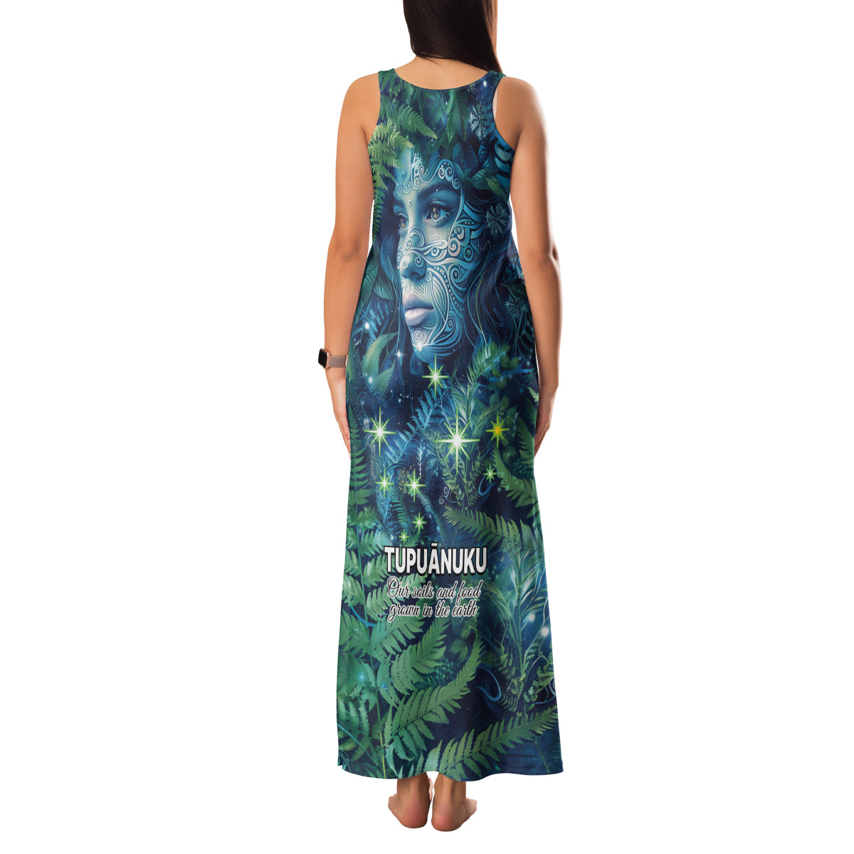 New Zealand Matariki Tupuanuku Family Matching Tank Maxi Dress and Hawaiian Shirt Te W o te Hauhake LT9 - Polynesian Pride