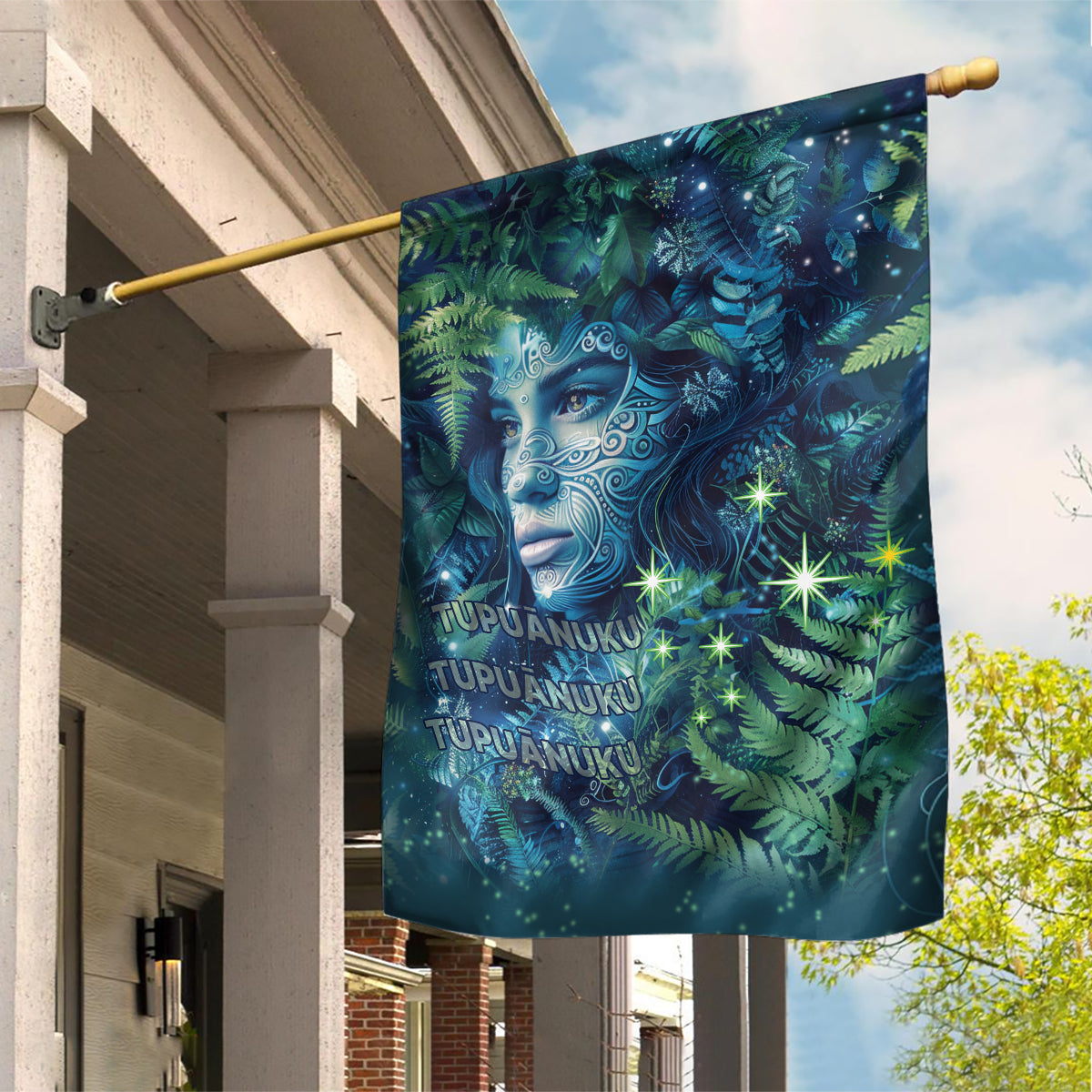 New Zealand Matariki Tupuanuku Garden Flag Te W o te Hauhake LT9 House Flag Art - Polynesian Pride