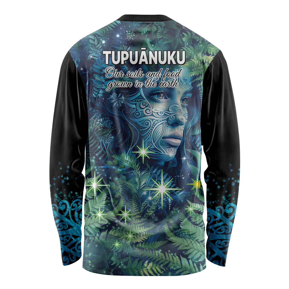 New Zealand Matariki Tupuanuku Long Sleeve Shirt Te W o te Hauhake LT9 - Polynesian Pride