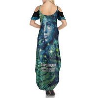 New Zealand Matariki Tupuanuku Summer Maxi Dress Te W o te Hauhake LT9 - Polynesian Pride