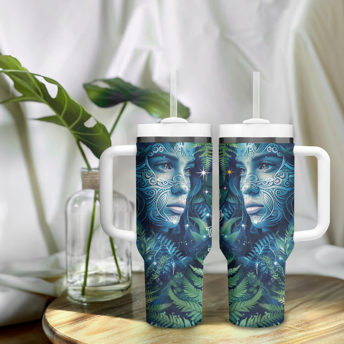 New Zealand Matariki Tupuanuku Tumbler With Handle Te W o te Hauhake LT9 - Polynesian Pride