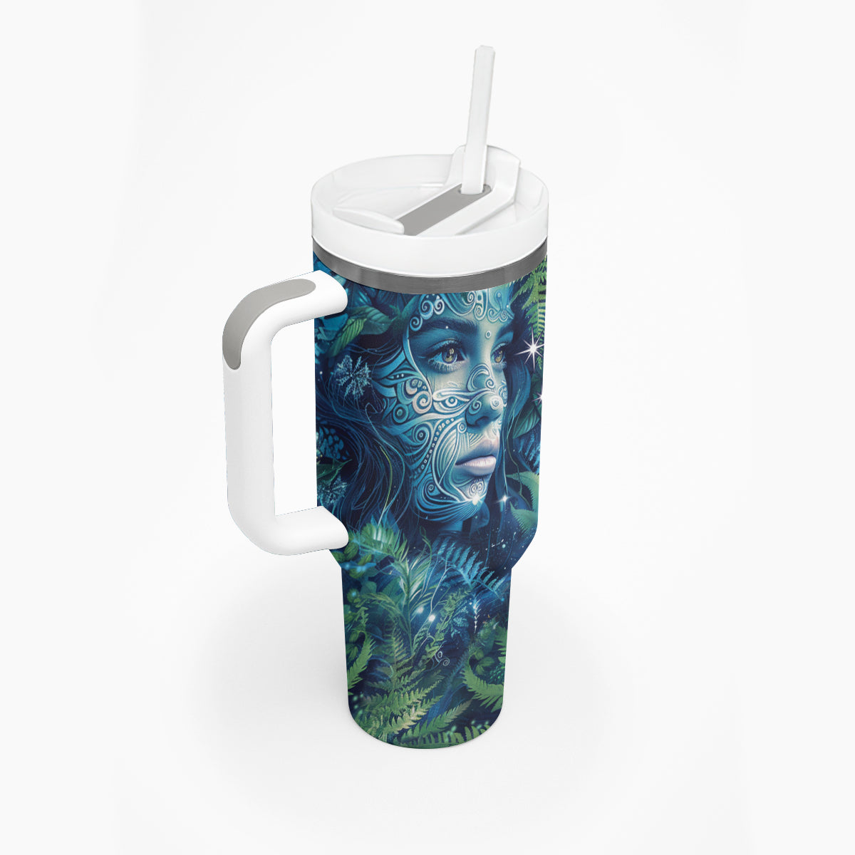 New Zealand Matariki Tupuanuku Tumbler With Handle Te W o te Hauhake LT9 - Polynesian Pride