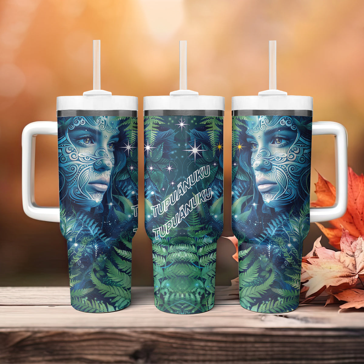 New Zealand Matariki Tupuanuku Tumbler With Handle Te W o te Hauhake LT9 - Polynesian Pride