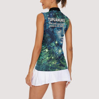 New Zealand Matariki Tupuanuku Women Sleeveless Polo Shirt Te W o te Hauhake LT9 - Polynesian Pride