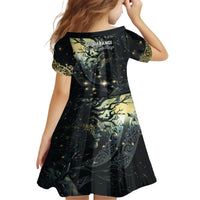 New Zealand Matariki Tupuarangi Family Matching Long Sleeve Bodycon Dress and Hawaiian Shirt Ng Kai o te Rangi LT9 - Polynesian Pride