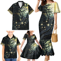 New Zealand Matariki Tupuarangi Family Matching Mermaid Dress and Hawaiian Shirt Ng Kai o te Rangi LT9 - Polynesian Pride
