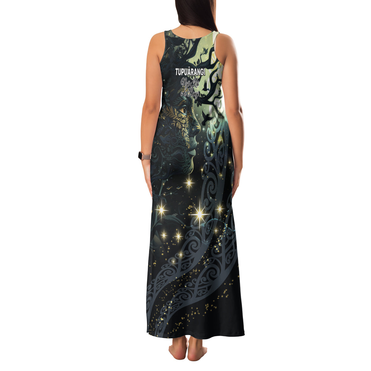 New Zealand Matariki Tupuarangi Family Matching Tank Maxi Dress and Hawaiian Shirt Ng Kai o te Rangi LT9 - Polynesian Pride