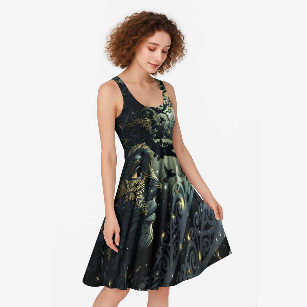 New Zealand Matariki Tupuarangi Midi Dress Ng Kai o te Rangi - Polynesian Pride