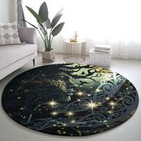 New Zealand Matariki Tupuarangi Round Carpet Ngā Kai o te Rangi