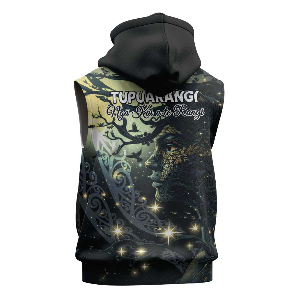 New Zealand Matariki Tupuarangi Sleeveless Zip Hoodie Ng Kai o te Rangi LT9 - Polynesian Pride