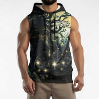 New Zealand Matariki Tupuarangi Sleeveless Zip Hoodie Ng Kai o te Rangi LT9 - Polynesian Pride