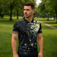 New Zealand Matariki Tupuarangi Zipper Polo Shirt Ng Kai o te Rangi LT9 - Polynesian Pride