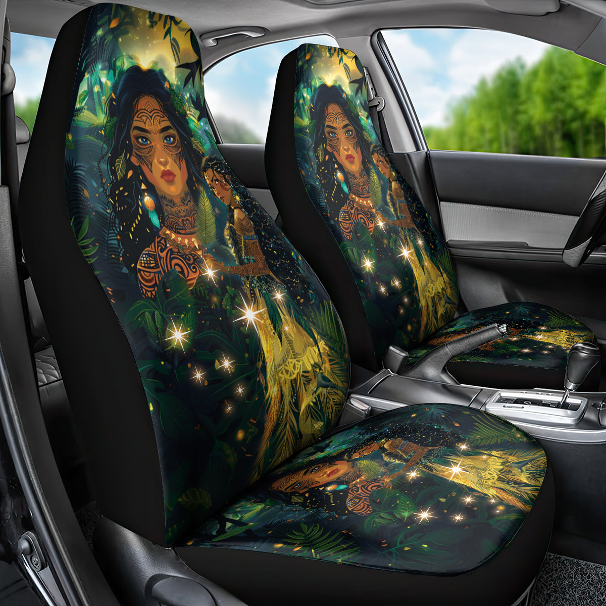 New Zealand Matariki Car Seat Cover Rongo Mori Wellbeing and Good Luck LT9 - Polynesian Pride