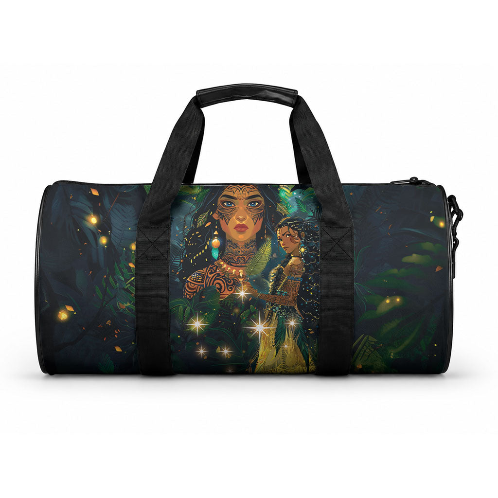 New Zealand Matariki Duffle Bag Rongoā Māori Wellbeing and Good Luck LT9 One size Art - Polynesian Pride