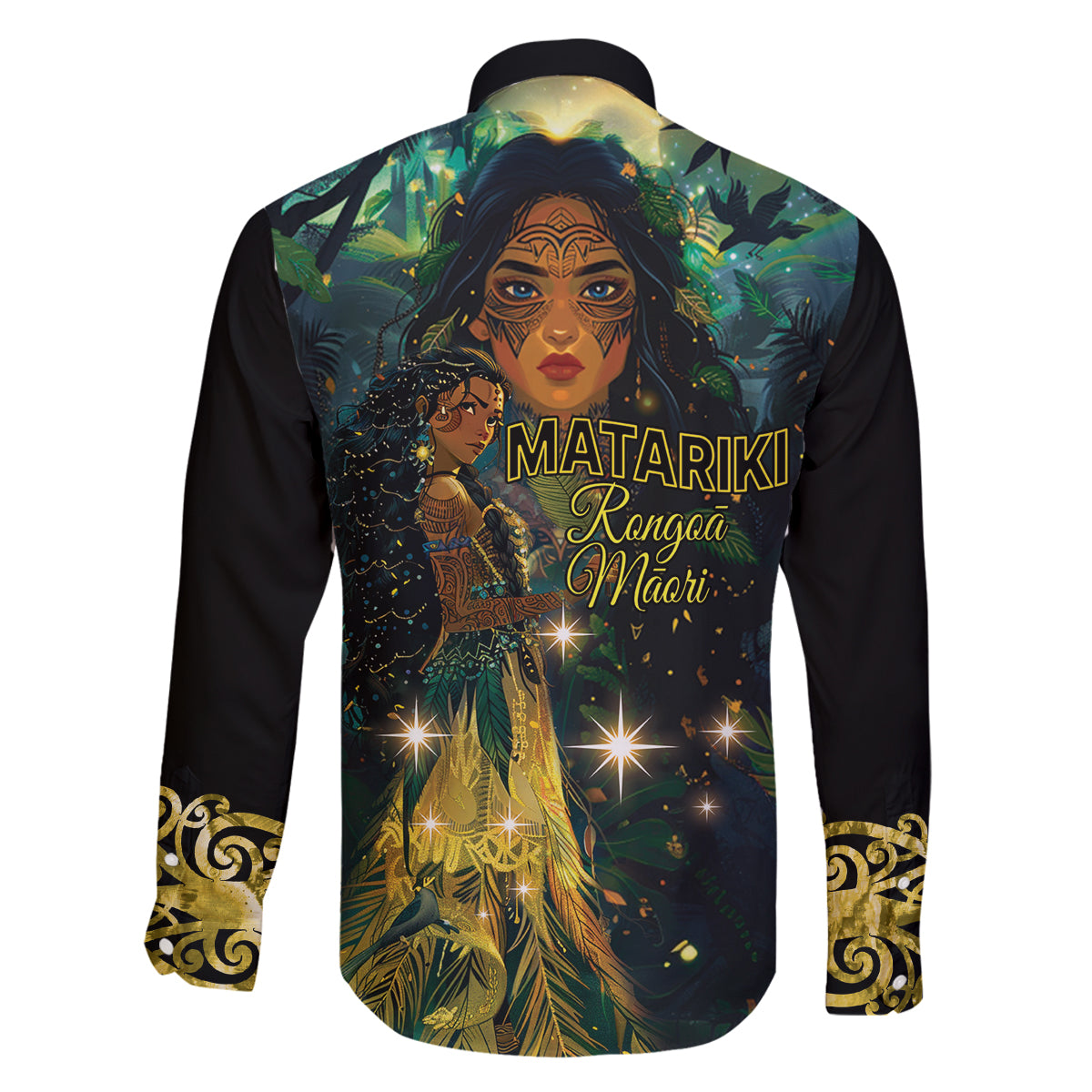New Zealand Matariki Family Matching Puletasi and Hawaiian Shirt Rongo Mori Wellbeing and Good Luck LT9 - Polynesian Pride