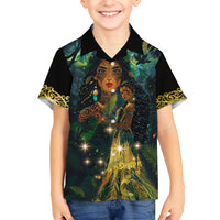 New Zealand Matariki Kid Hawaiian Shirt Rongo Mori Wellbeing and Good Luck LT9 Kid Art - Polynesian Pride