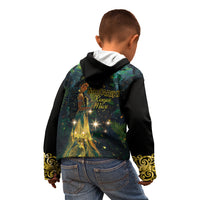 New Zealand Matariki Kid Hoodie Rongo Mori Wellbeing and Good Luck LT9 - Polynesian Pride