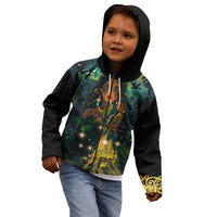 New Zealand Matariki Kid Hoodie Rongo Mori Wellbeing and Good Luck LT9 - Polynesian Pride