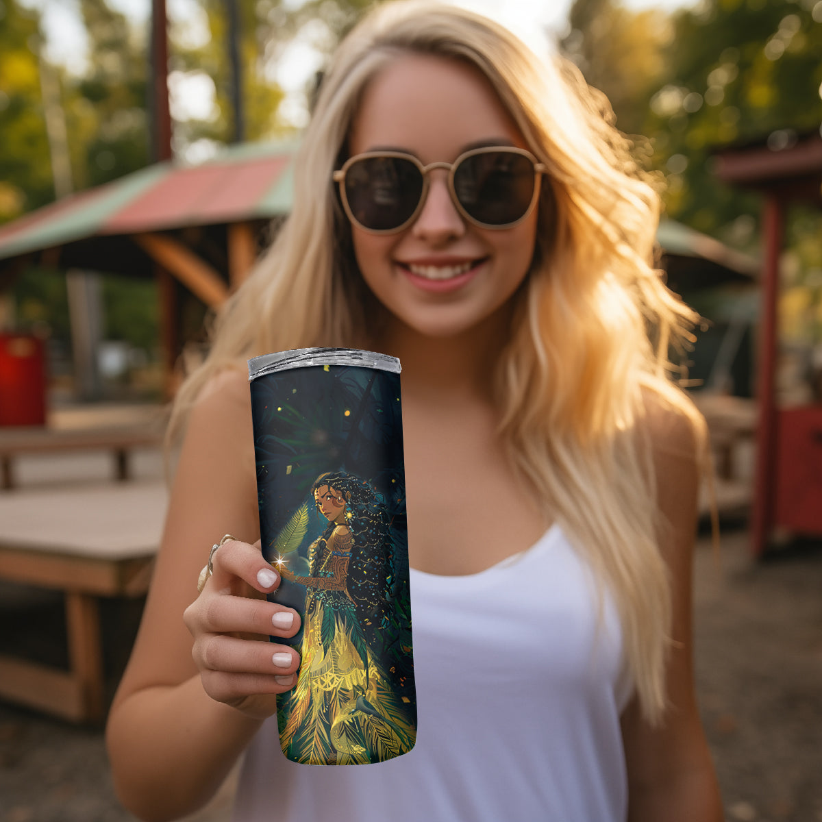 New Zealand Matariki Skinny Tumbler Rongo Mori Wellbeing and Good Luck LT9 - Polynesian Pride