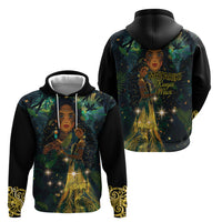 New Zealand Matariki Zip Hoodie Rongo Mori Wellbeing and Good Luck LT9 - Polynesian Pride