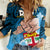 Dads Day Fiji Women Casual Shirt Dad Au Lomani Iko - Polynesian Flowers Tribal LT9 Female Blue - Polynesian Pride