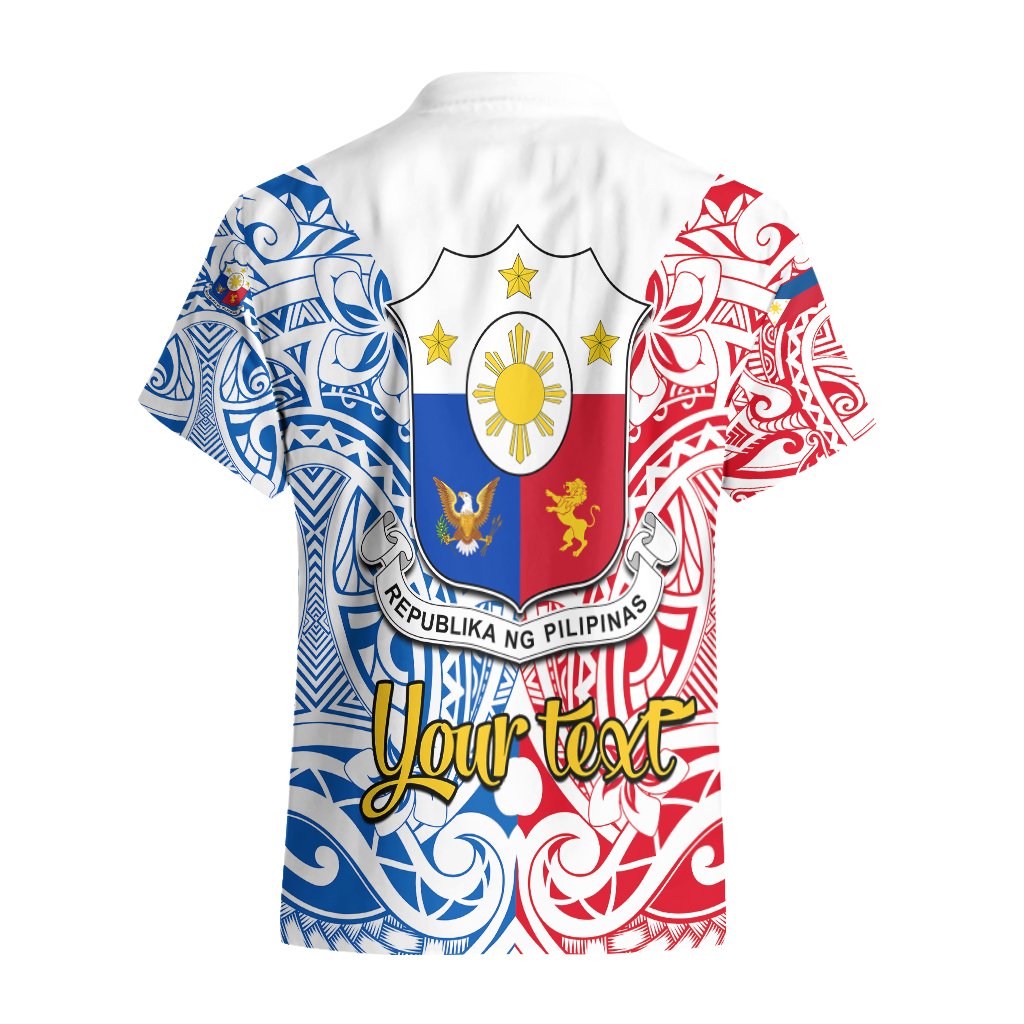 Personalised 125th Independence Anniversary Philippines Hawaiian Shirt Polynesian Pilipinas Flag Style - White LT9 - Polynesian Pride