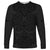 (Custom Text And Number) New Zealand Rugby Long Sleeve Shirt All Black Fern with Maori Tribal Pattern LT9 Unisex Black - Polynesian Pride