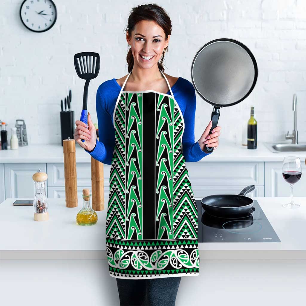 New Zealand Maori Niho Taniwha Apron Kakariki Mangopare and Puhoro Pattern - Polynesian Pride