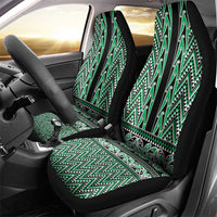New Zealand Maori Niho Taniwha Car Seat Cover Kakariki Mangopare and Puhoro Pattern LT9 - Polynesian Pride