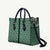 New Zealand Maori Niho Taniwha Leather Bag Kakariki Mangopare and Puhoro Pattern - Polynesian Pride
