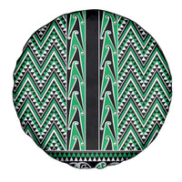 New Zealand Maori Niho Taniwha Spare Tire Cover Kakariki Mangopare and Puhoro Pattern LT9 - Polynesian Pride