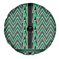 New Zealand Maori Niho Taniwha Spare Tire Cover Kakariki Mangopare and Puhoro Pattern LT9 - Polynesian Pride