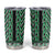New Zealand Maori Niho Taniwha Tumbler Cup Kakariki Mangopare and Puhoro Pattern