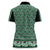 New Zealand Maori Niho Taniwha Women Polo Shirt Kakariki Mangopare and Puhoro Pattern
