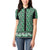 New Zealand Maori Niho Taniwha Women Polo Shirt Kakariki Mangopare and Puhoro Pattern