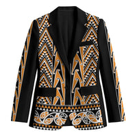 New Zealand Maori Niho Taniwha Blazer Karaka Mangopare and Puhoro Pattern - Polynesian Pride