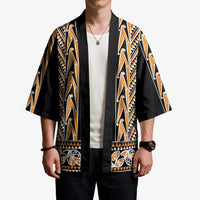 New Zealand Maori Niho Taniwha Kimono Karaka Mangopare and Puhoro Pattern - Polynesian Pride