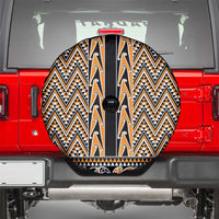 New Zealand Maori Niho Taniwha Spare Tire Cover Karaka Mangopare and Puhoro Pattern