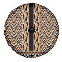 New Zealand Maori Niho Taniwha Spare Tire Cover Karaka Mangopare and Puhoro Pattern