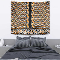 New Zealand Maori Niho Taniwha Tapestry Karaka Mangopare and Puhoro Pattern