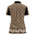 New Zealand Maori Niho Taniwha Women Polo Shirt Karaka Mangopare and Puhoro Pattern