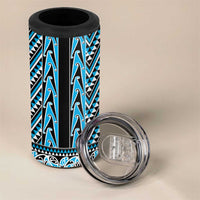 New Zealand Maori Niho Taniwha 4 in 1 Can Cooler Tumbler Kikorangi Mangopare and Puhoro Pattern LT9 - Polynesian Pride