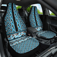New Zealand Maori Niho Taniwha Car Seat Cover Kikorangi Mangopare and Puhoro Pattern LT9 One Size Blue - Polynesian Pride